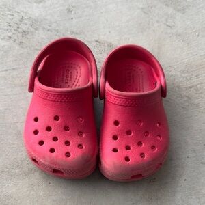 Crocs Kids Bold Dark Pink Clogs